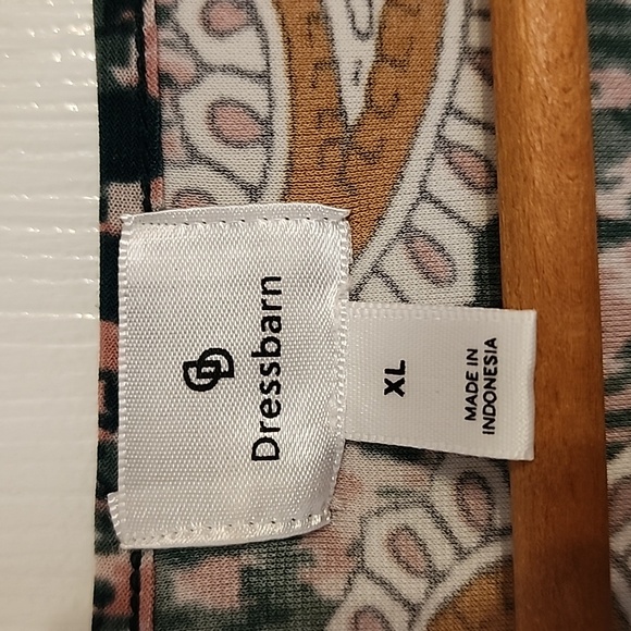 Dressbarn Floral Short Sleeve Sz XL - Picture 3 of 4